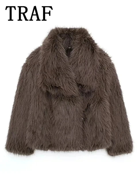 Fake fur winterjacket