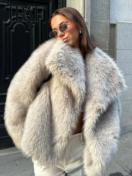 Fake fur winterjacket