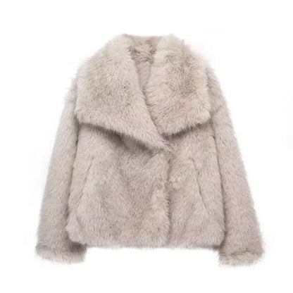 Fake fur winterjacket