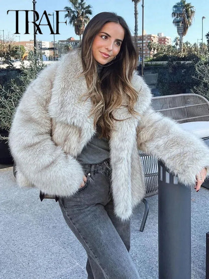 Fake fur winterjacket