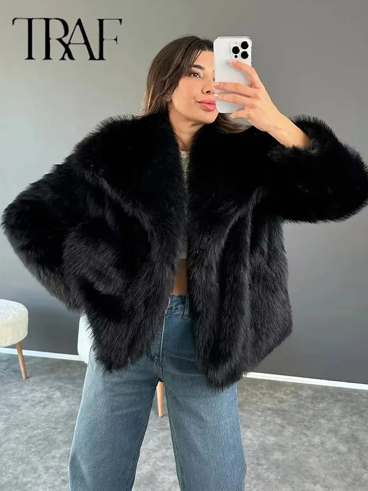 Fake fur winterjacket